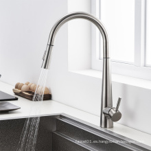 Luxury Home Single Lever 304 /316 Fregadero de cocina de acero inoxidable Conjunción de agua Tapón de cocina Traw Down Kitchen Faucet